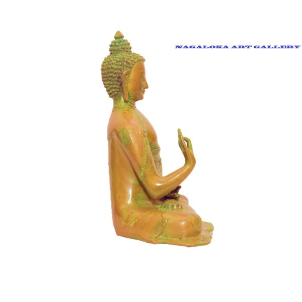 Antique Buddha Statue Handmade Sculpture - Image 2