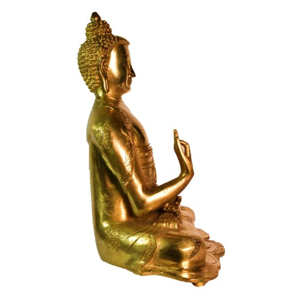 Brass Buddha Statue with fine quality - Image 3