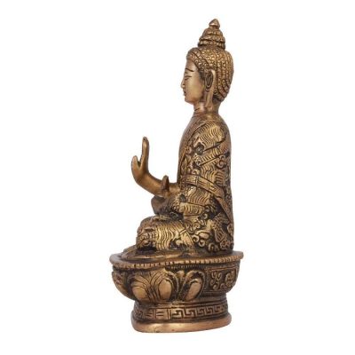 Brass Buddha Idol Hand Crafted Lifestory