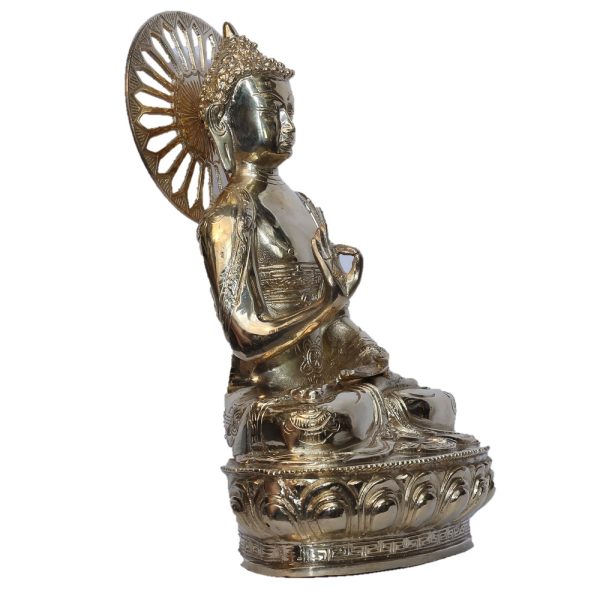 Brass Buddha Statue-30 cm - Image 2