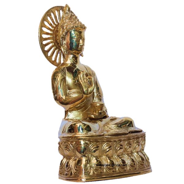 Brass Buddha Statue-25 cm - Image 2