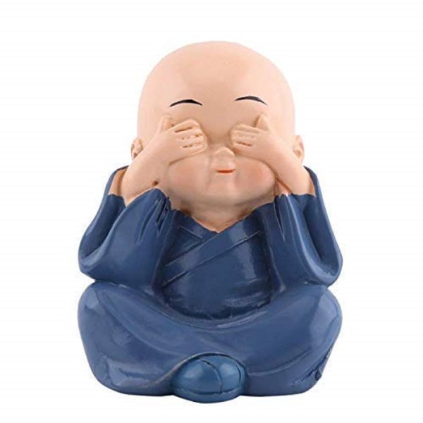 4 Pcs Cute Kongfu Monk for Car Interior Home Decor - Image 4