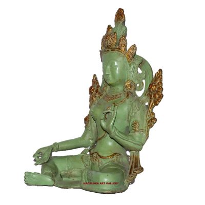 Antique Green Tara Buddha