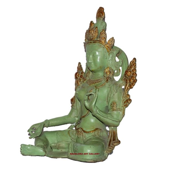 Antique Green Tara Buddha - Image 2