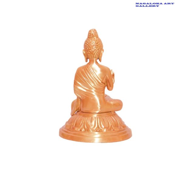 Buddha Statue Brass Handmade Sculpture - Image 4