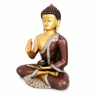 Brass Idol Blessing Buddha