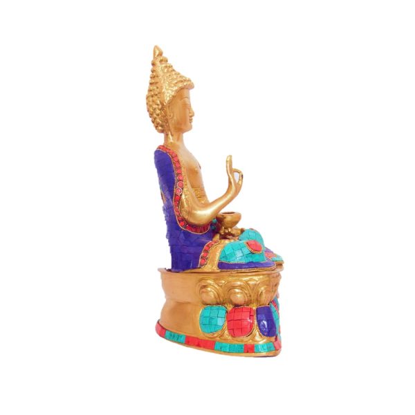 Buddha Statue-Turquoise work with fine quality - Image 2