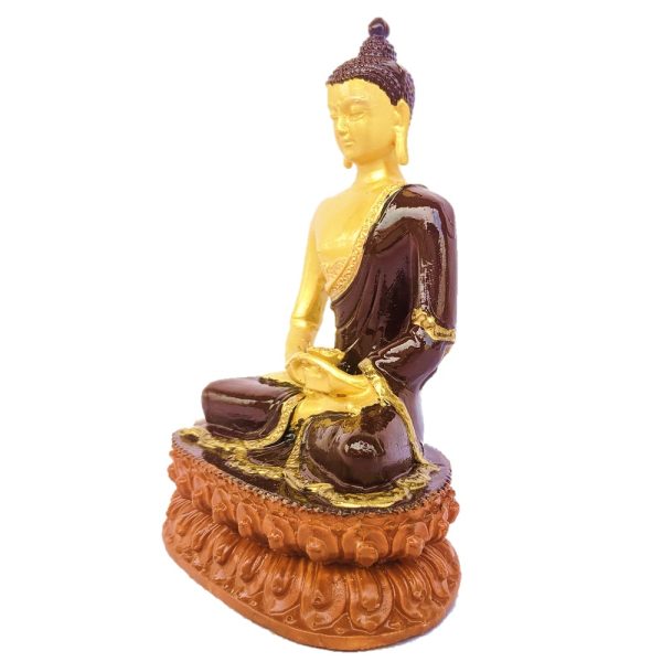 Poly resin Buddha Idol-14 cm - Image 4