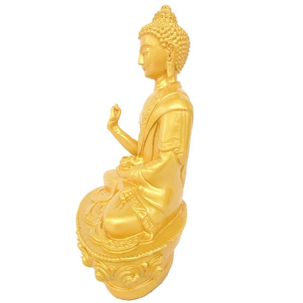 Blessing Golden Buddha Showpiece -21cm - Image 3