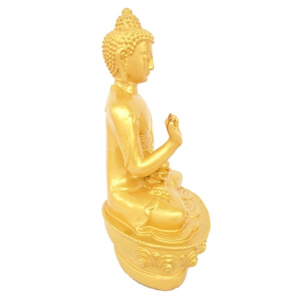 Blessing Golden Buddha Showpiece -21cm - Image 4