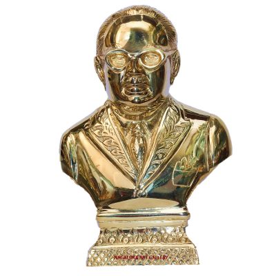 Brss Dr.B.R.Ambedkar Bust Sculpture- Gold-(25Cm)