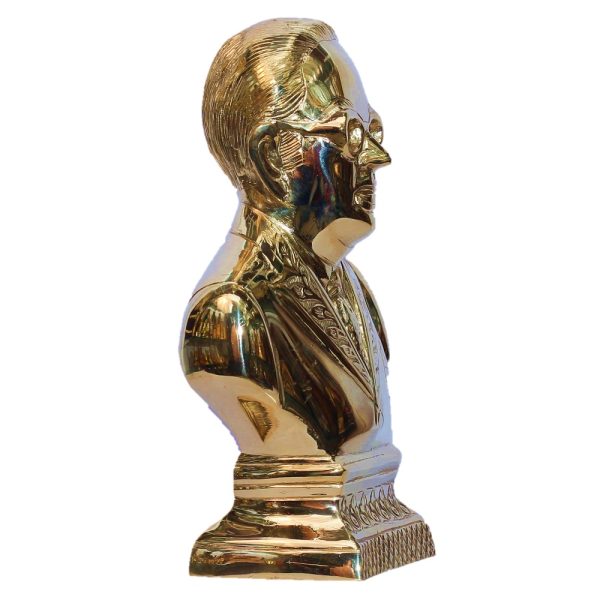 Brss Dr.B.R.Ambedkar Bust Sculpture- Gold-(25Cm) - Image 3