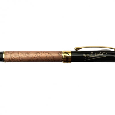 Personalized Pen with Stylus with Dr. Ambedkar Signature Ball Pen Engraved  (Coper)