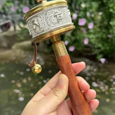 Handcrafted Prayer Wheel Wall